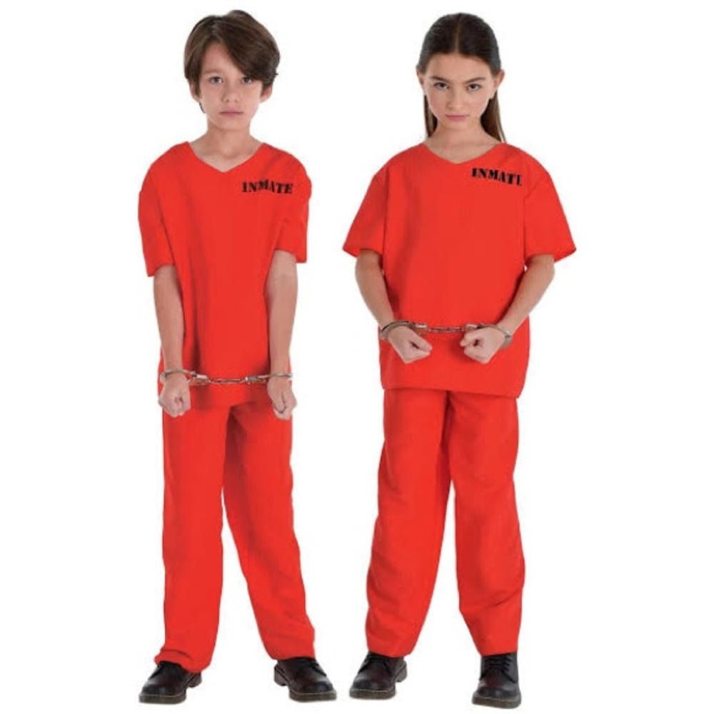 Orange Inmate Kids Costume